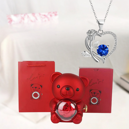 Hanger Teddybeer Hartvormig Sieraden Geschenk Decoratief