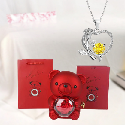 Hanger Teddybeer Hartvormig Sieraden Geschenk Decoratief