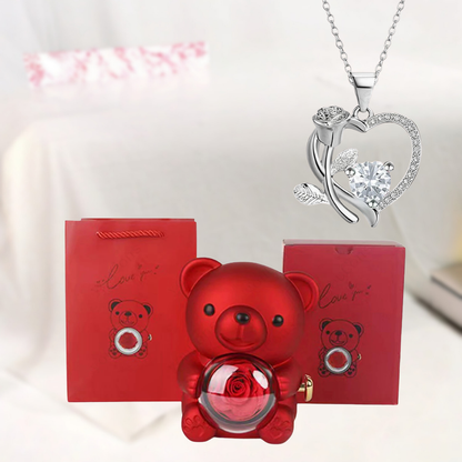 Hanger Teddybeer Hartvormig Sieraden Geschenk Decoratief