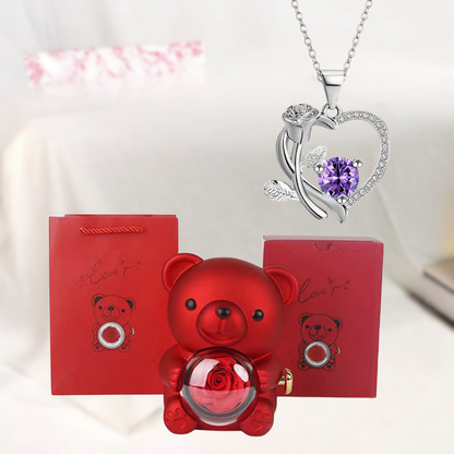 Hanger Teddybeer Hartvormig Sieraden Geschenk Decoratief