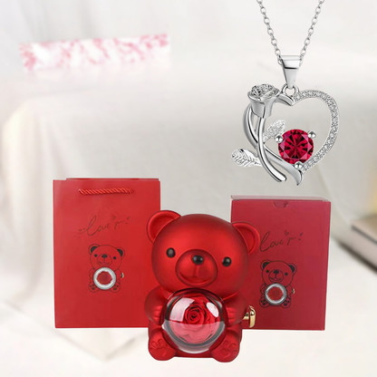 Hanger Teddybeer Hartvormig Sieraden Geschenk Decoratief