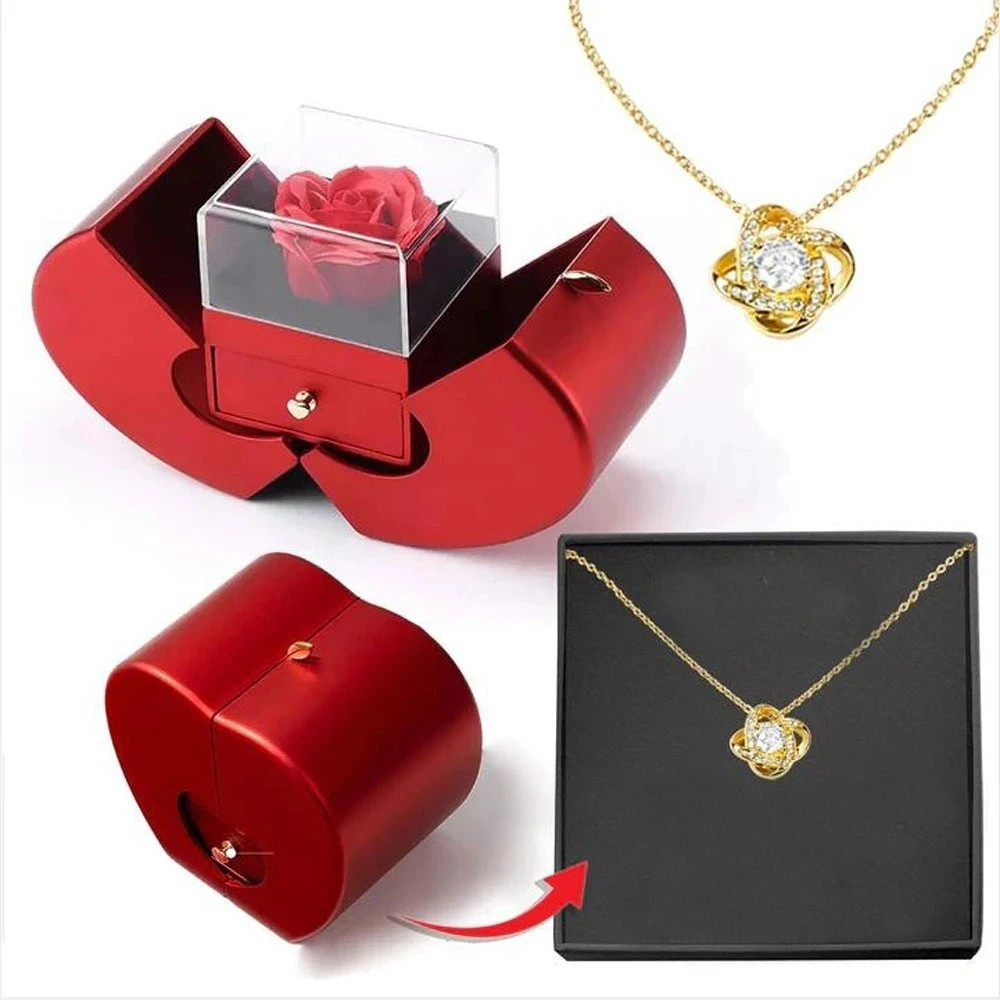 Sieradendoos Roos Hartvormig Cadeaubox Decoratief