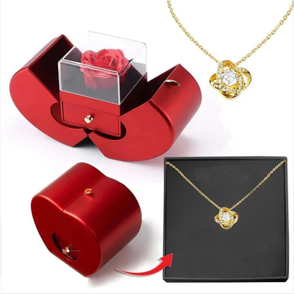 Sieradendoos Roos Hartvormig Cadeaubox Decoratief