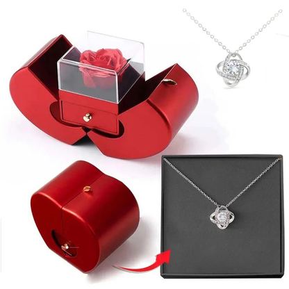 Sieradendoos Roos Hartvormig Cadeaubox Decoratief