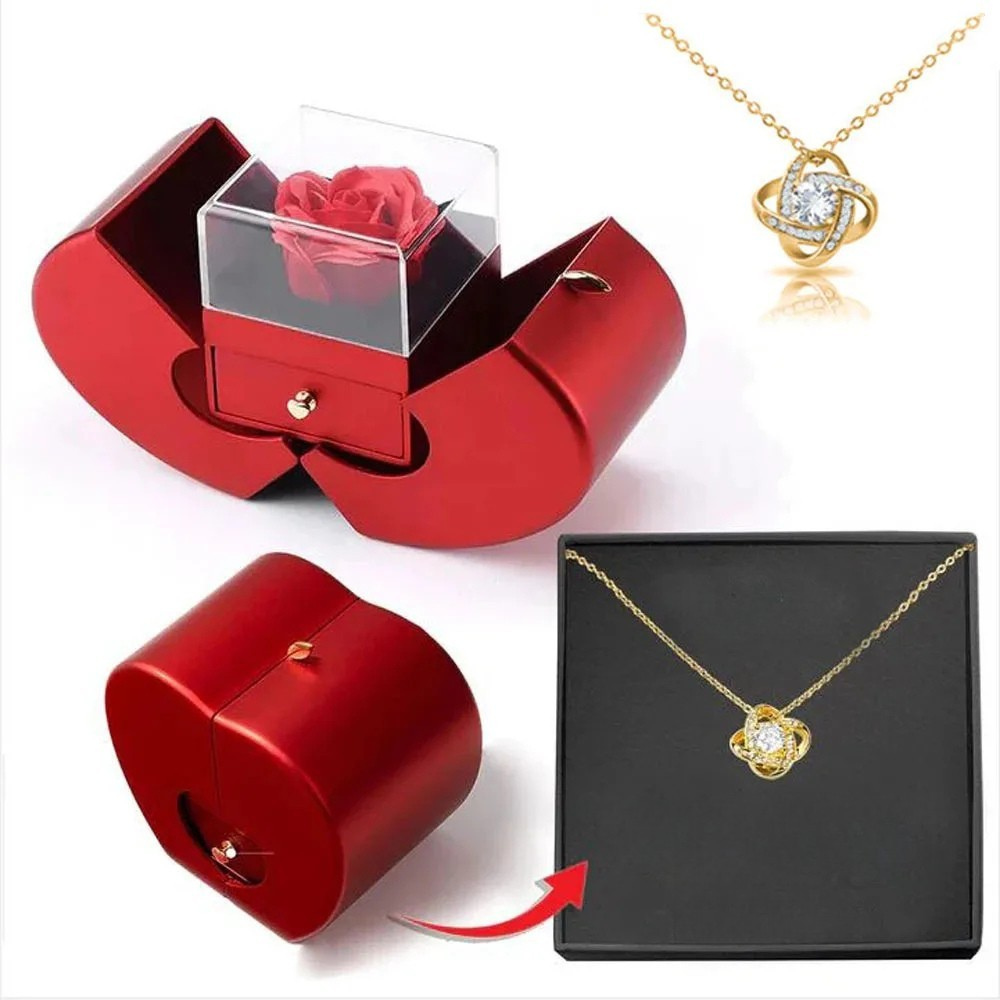 Sieradendoos Roos Hartvormig Cadeaubox Decoratief