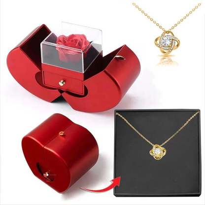 Sieradendoos Roos Hartvormig Cadeaubox Decoratief