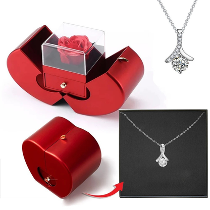 Sieradendoos Roos Hartvormig Cadeaubox Decoratief