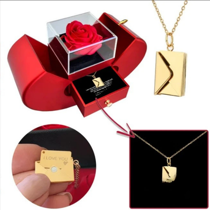 Sieradendoos Roos Hartvormig Cadeaubox Decoratief