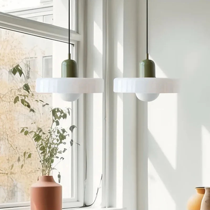 Bauglas Hanglamp – Retro Elegantie met Scandinavische Touch