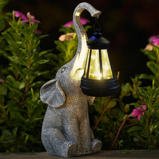 Sfeervolle Solar Tuinlamp met Olifant