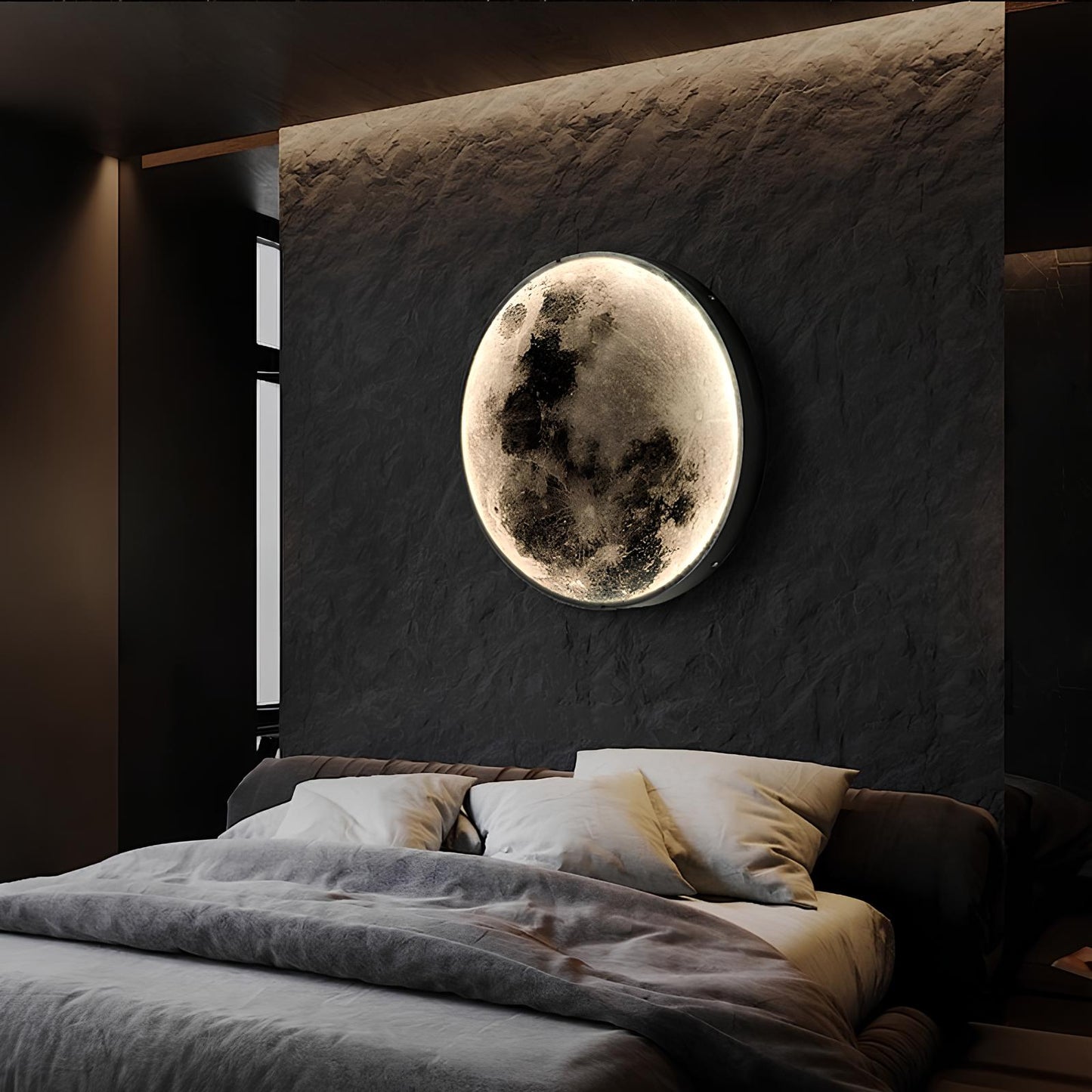 Dimbare 3D-Effect LED Wand Maanlamp en Plafondlamp