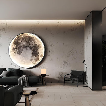 Dimbare 3D-Effect LED Wand Maanlamp en Plafondlamp