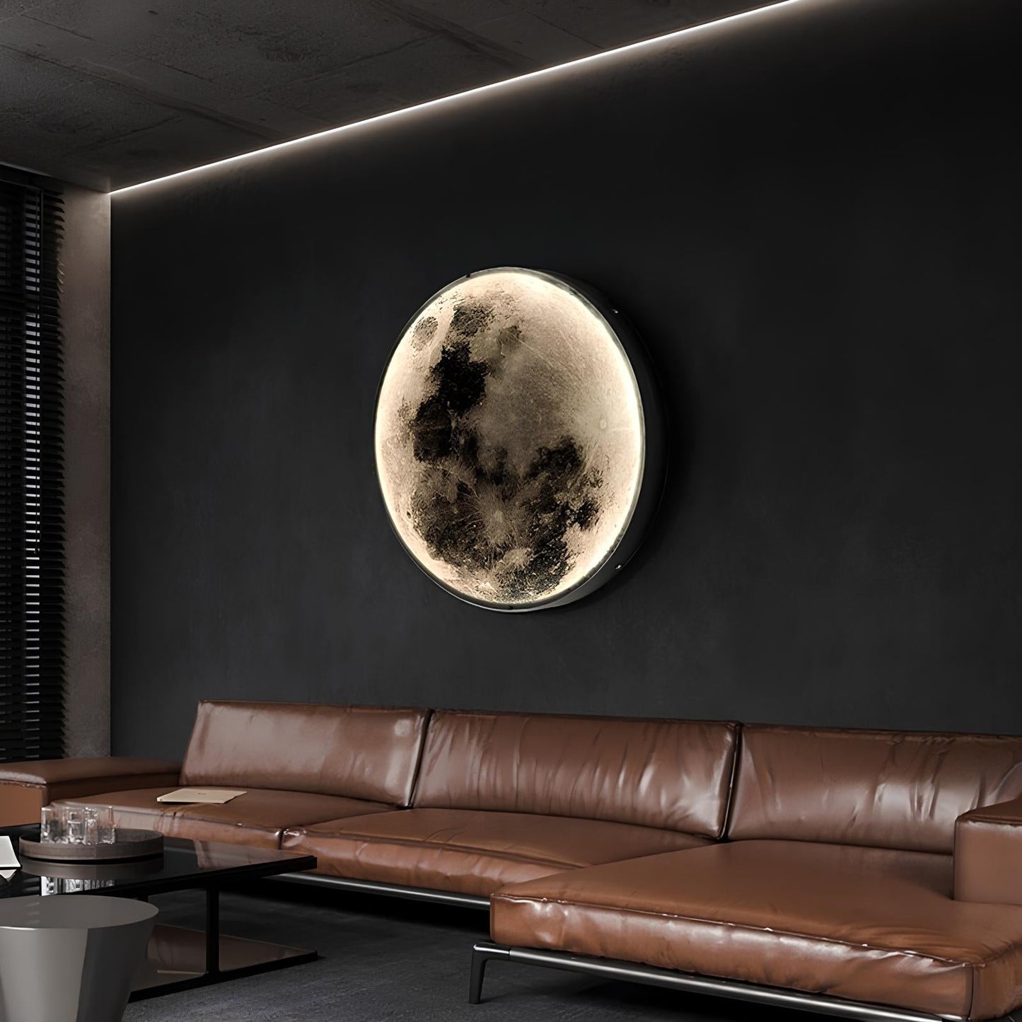 Dimbare 3D-Effect LED Wand Maanlamp en Plafondlamp
