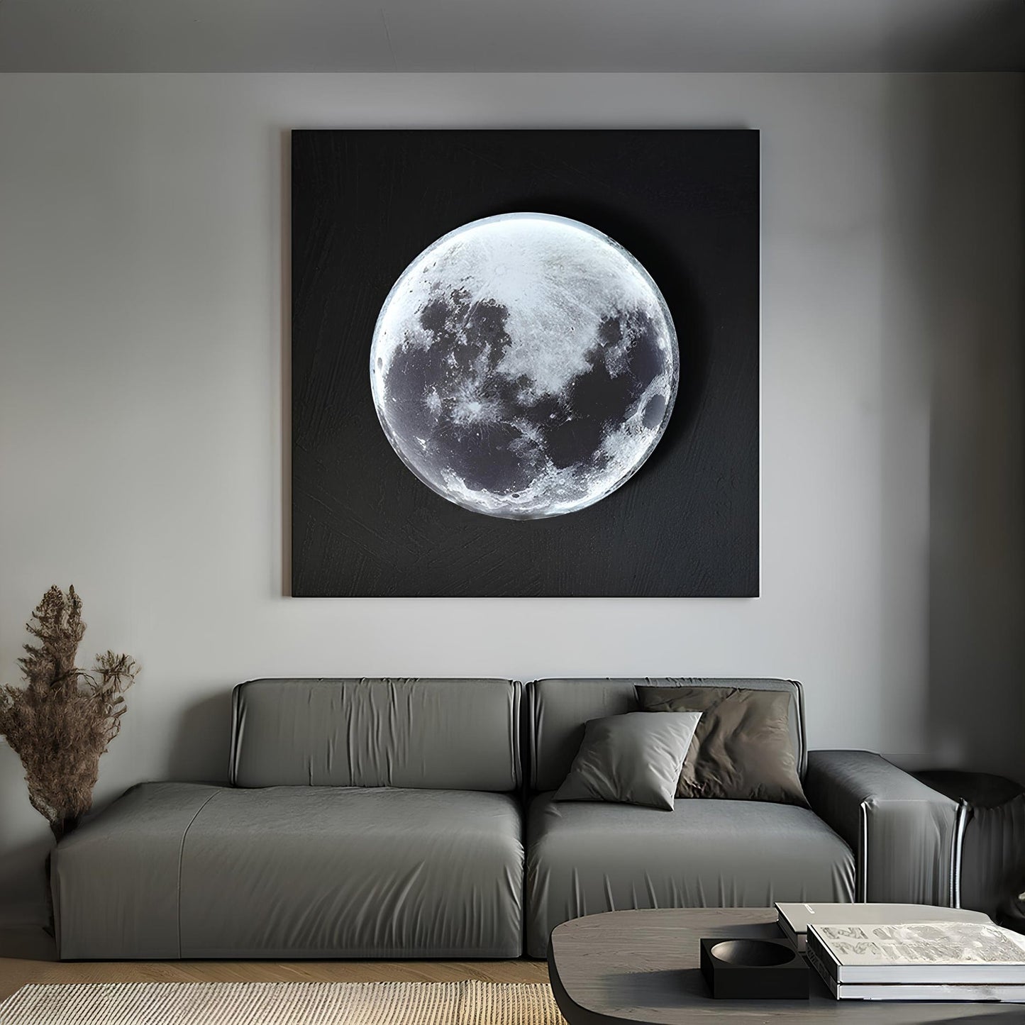 Dimbare 3D-Effect LED Wand Maanlamp en Plafondlamp