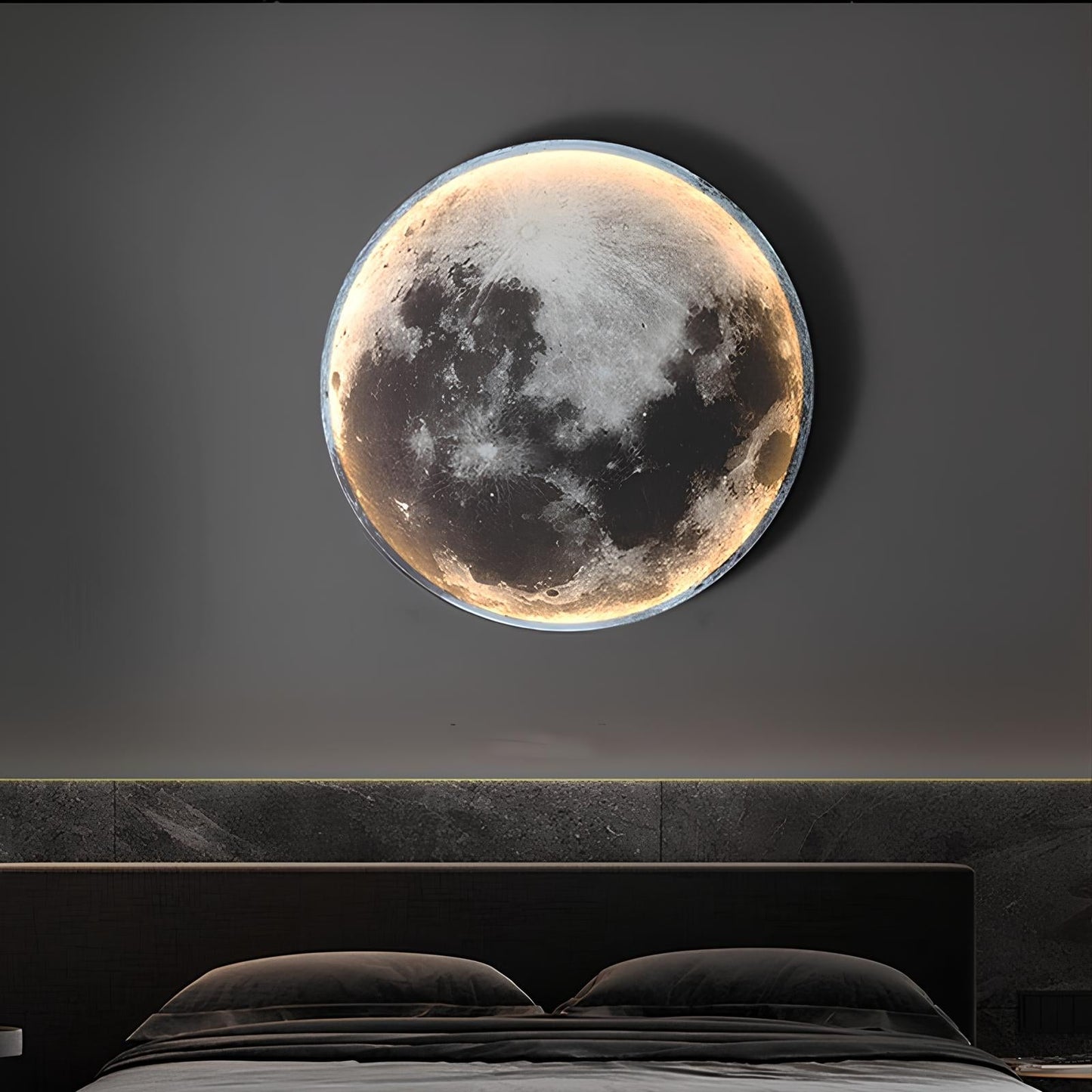 Dimbare 3D-Effect LED Wand Maanlamp en Plafondlamp
