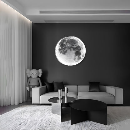 Dimbare 3D-Effect LED Wand Maanlamp en Plafondlamp