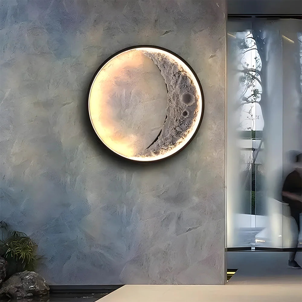 Luna Curve-Waterdichte Maanvorm LED Buiten Wandlamp