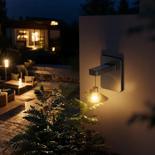 Moderne IP44 Geplooide Zonne Wandlamp