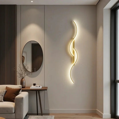 Elegante Geometrische LED Wandlamp met Verstelbare Kleuren
