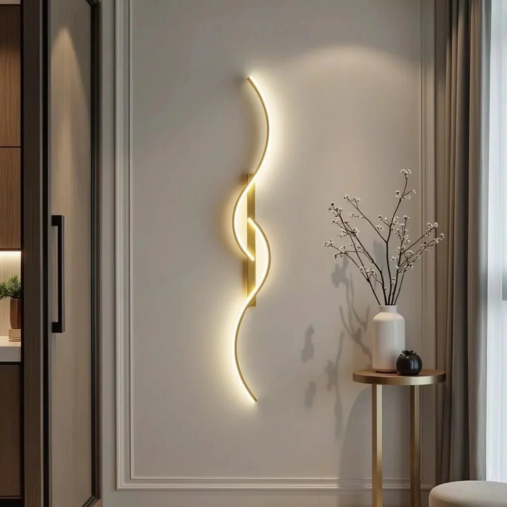 Elegante Geometrische LED Wandlamp met Verstelbare Kleuren
