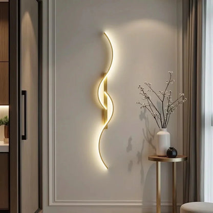 Elegante Geometrische LED Wandlamp met Verstelbare Kleuren