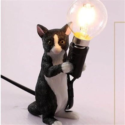 Decoratieve Kat TafelLamp–Speels en Sfeervol Licht