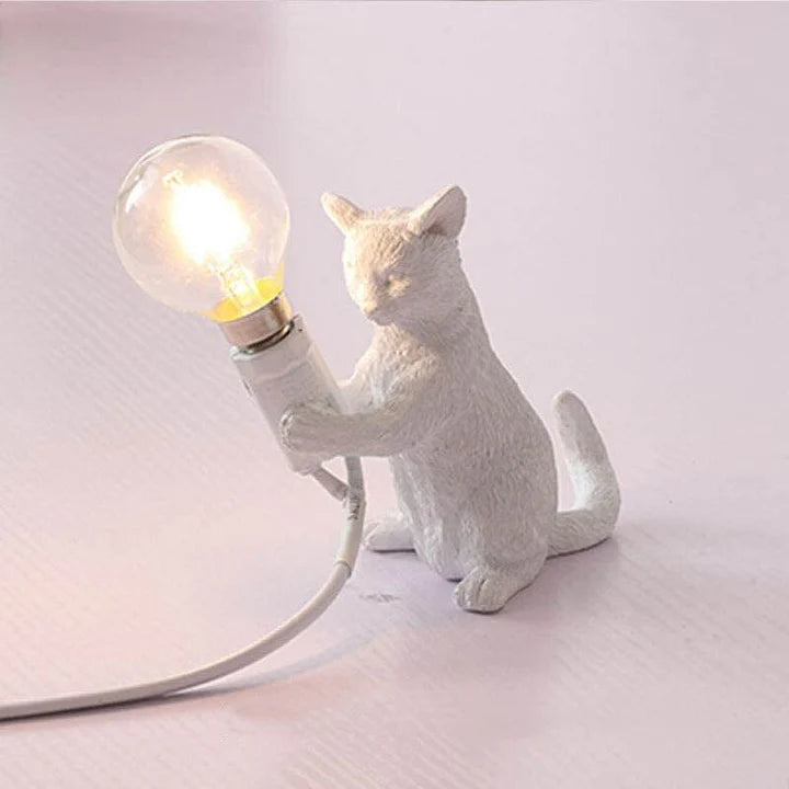 Decoratieve Kat TafelLamp–Speels en Sfeervol Licht