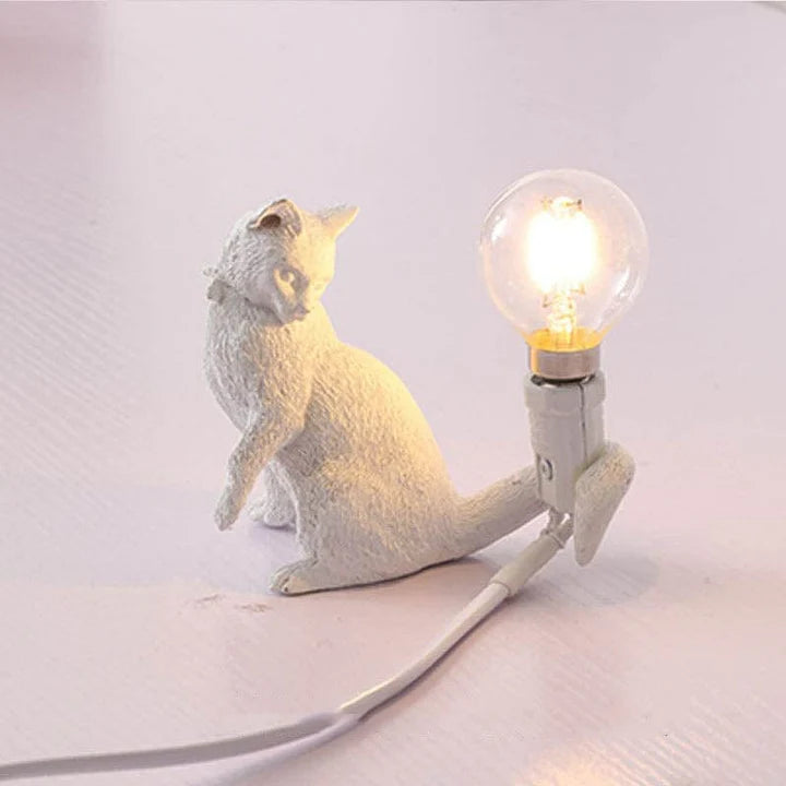 Decoratieve Kat TafelLamp–Speels en Sfeervol Licht