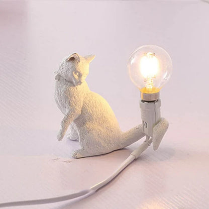 Decoratieve Kat TafelLamp–Speels en Sfeervol Licht