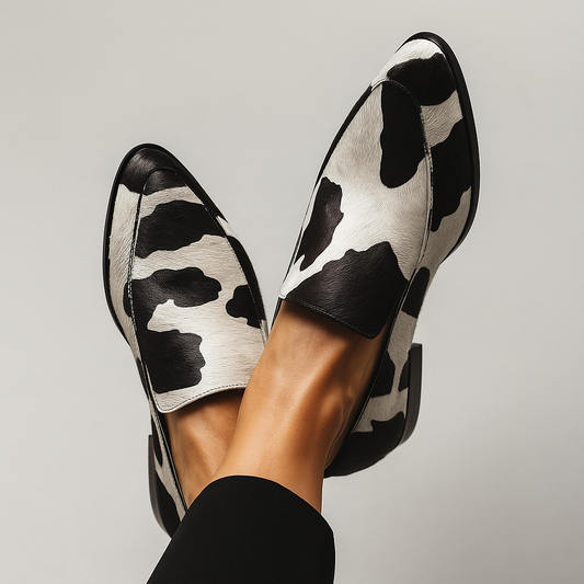 Women's Black Loafers Pointed-Toe | Slip-On - Image 1