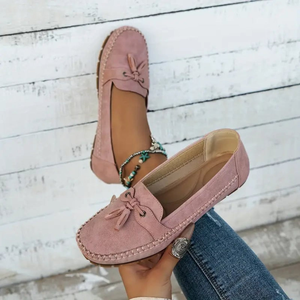 Women's Casual Flat Loafers | Bow Slip-On - Image 10