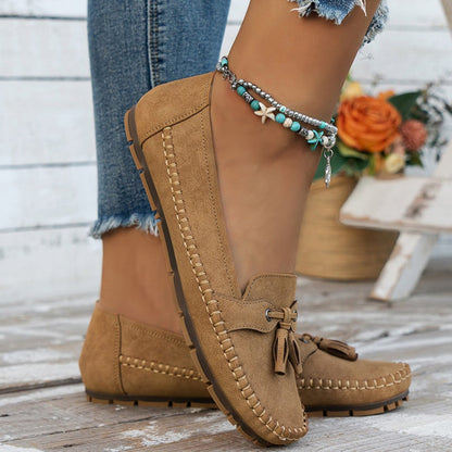 Women's Casual Flat Loafers | Bow Slip-On - Image 15