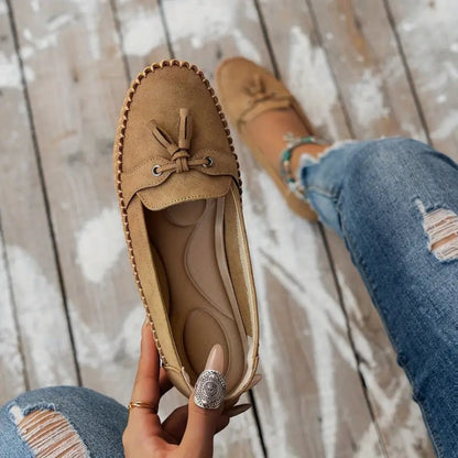 Women's Casual Flat Loafers | Bow Slip-On - Image 17