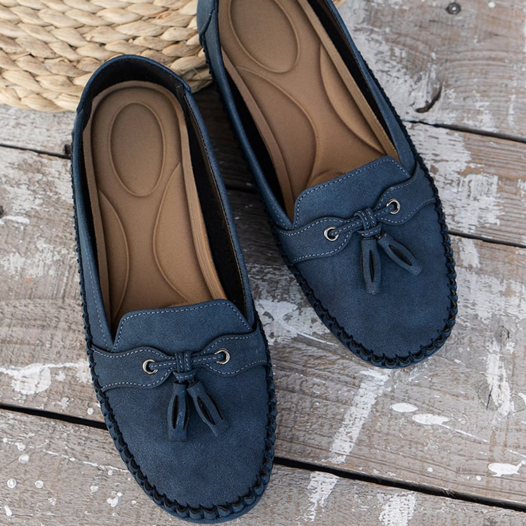 Women's Casual Flat Loafers | Bow Slip-On - Image 2