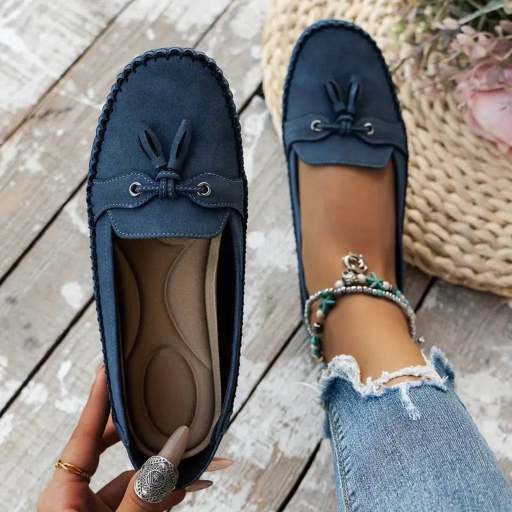 Women's Casual Flat Loafers | Bow Slip-On - Image 4