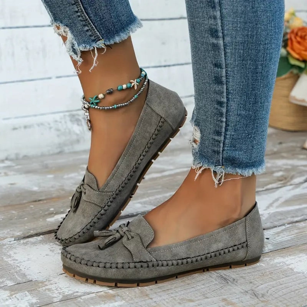 Women's Casual Flat Loafers | Bow Slip-On - Image 8