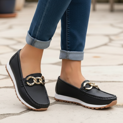 Women's Casual Loafers Flat Chain | Slip-On Shoes - Image 2