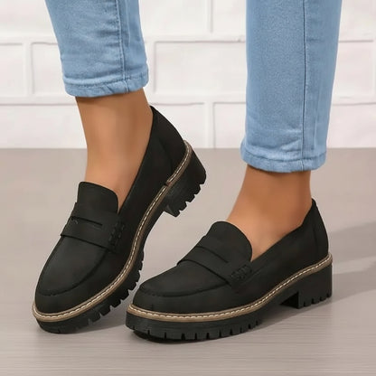 Women's Chunky Loafers Slip-On | Lug Sole - Image 1
