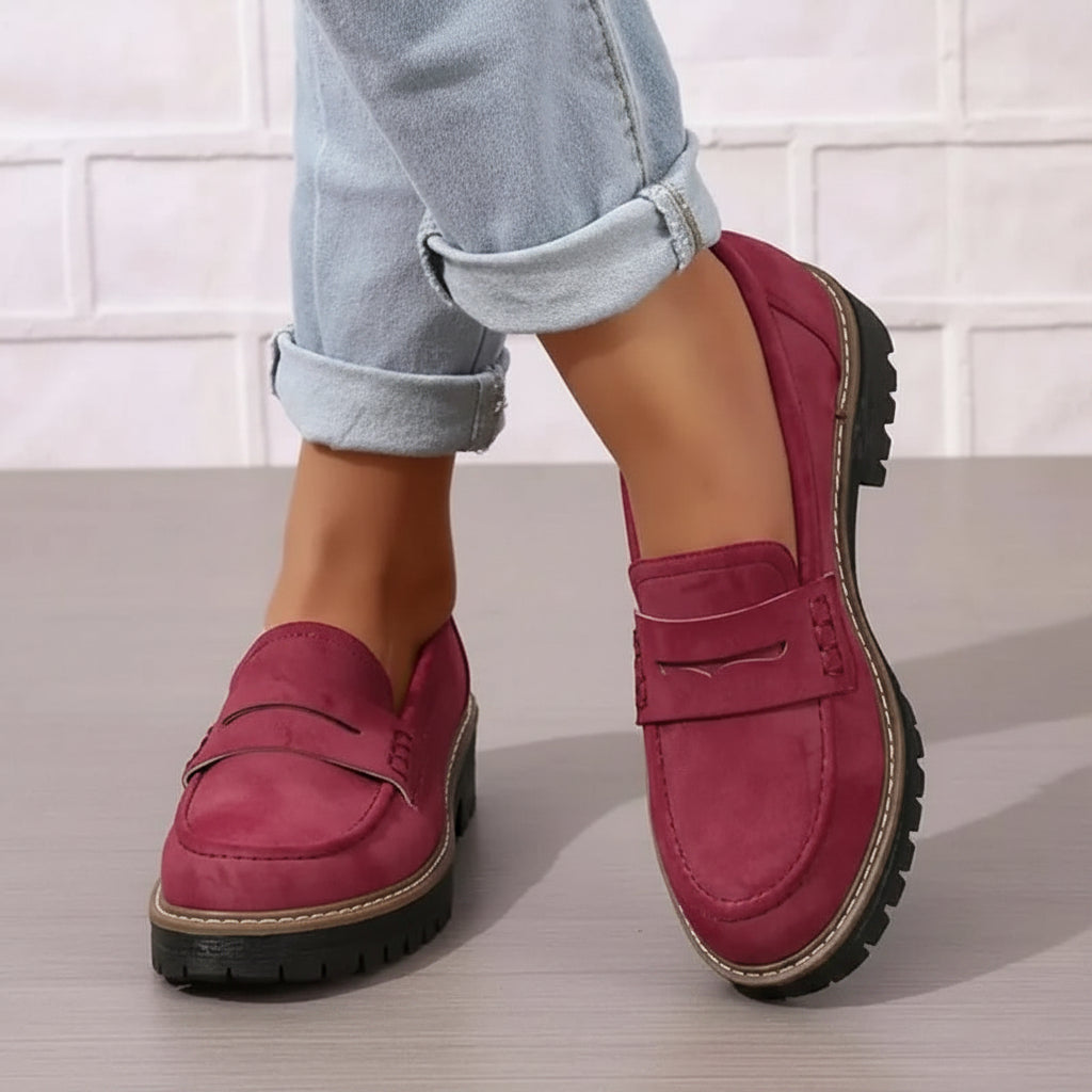 Women's Chunky Loafers Slip-On | Lug Sole - Image 6