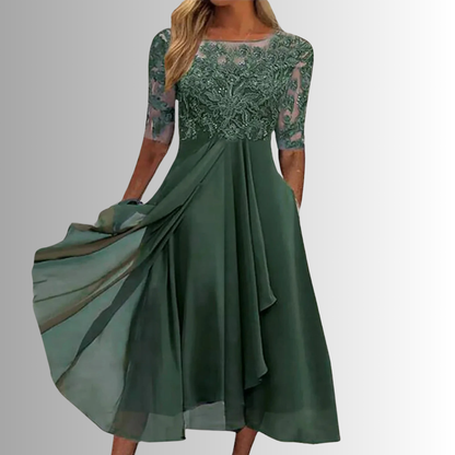 Women's Formal Dress Wedding Guest Evening | Elegant Lace Dress - Image 4