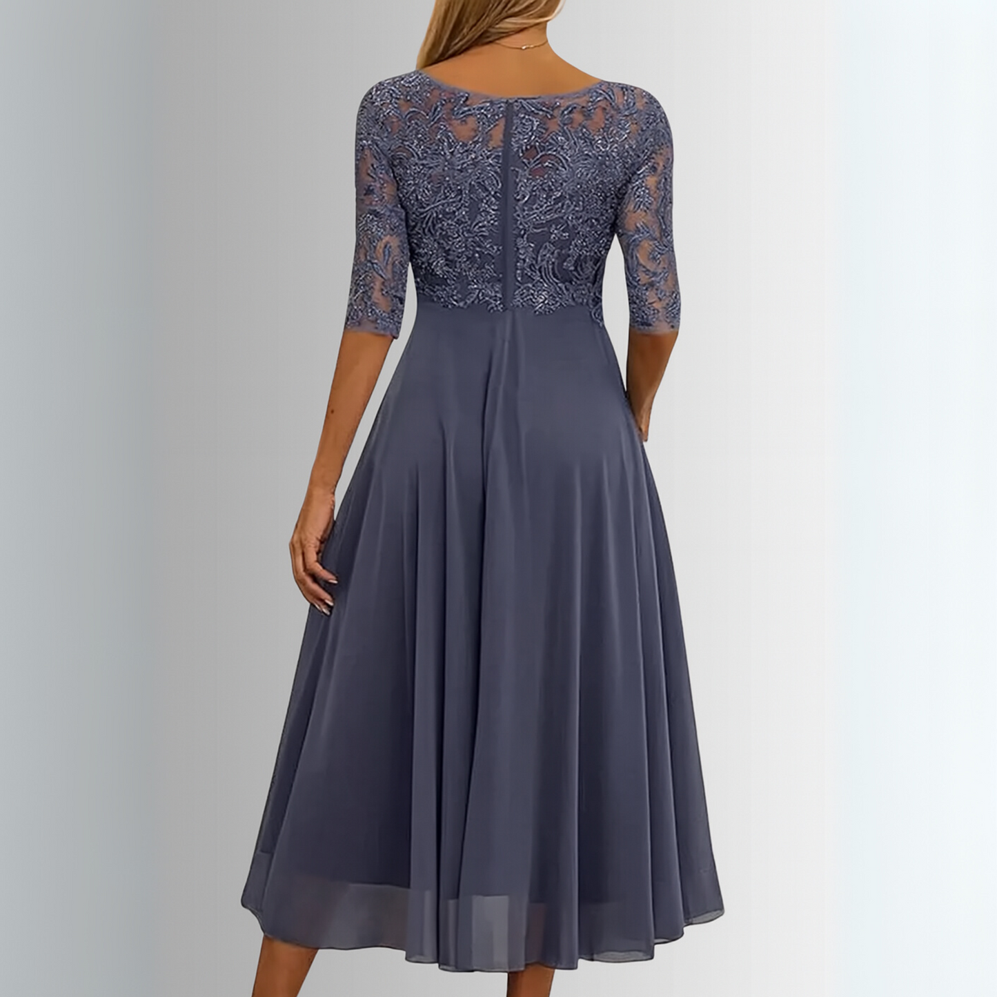 Women's Formal Dress Wedding Guest Evening | Elegant Lace Dress - Image 6