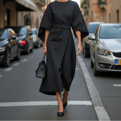 Women's Guest Wedding Dress Lantern Sleeves Midi | Formal - Image 4