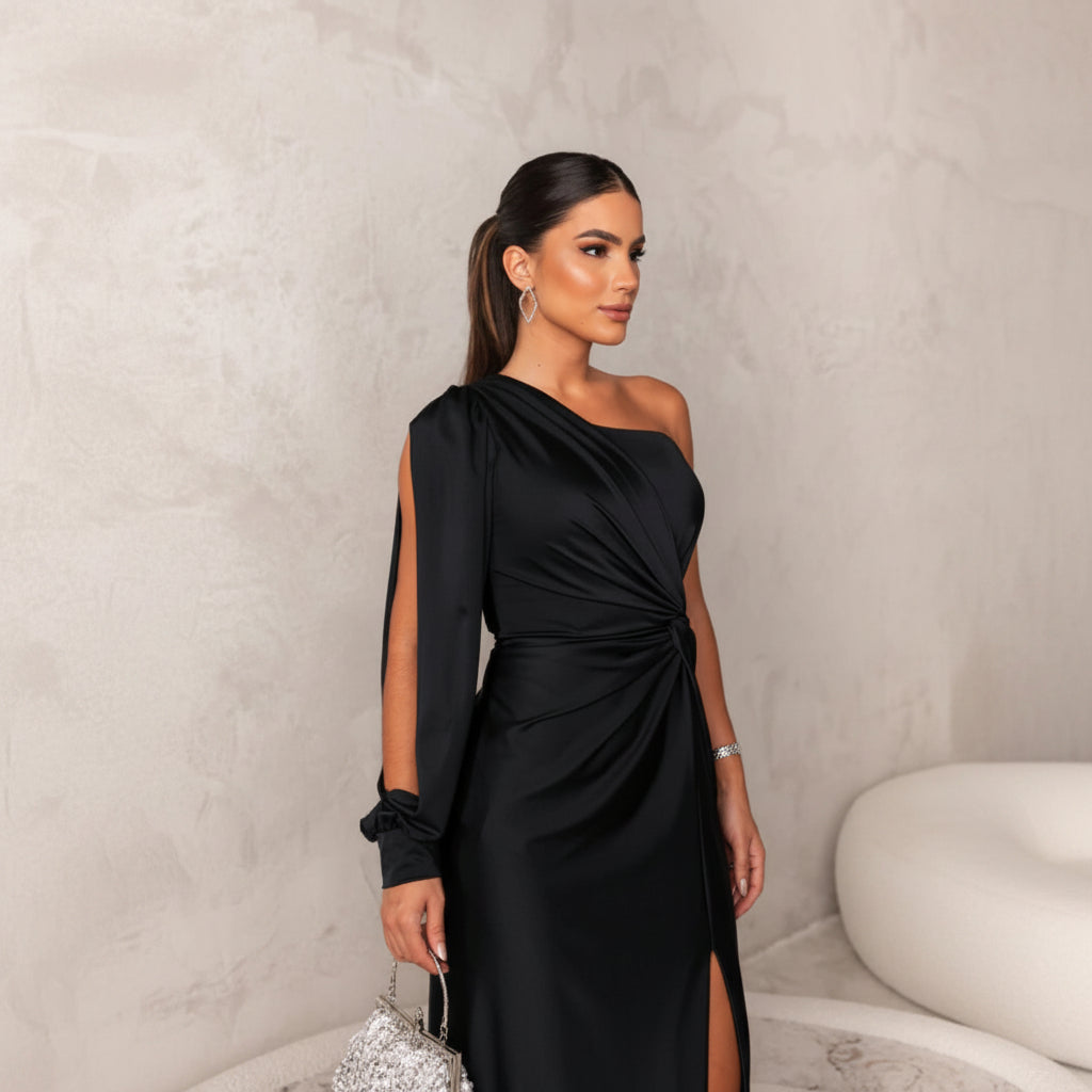 Women's Guest Wedding Formal Maxi Dress | One-Shoulder - Image 13
