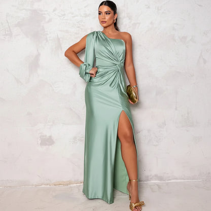 Women's Guest Wedding Formal Maxi Dress | One-Shoulder - Image 18