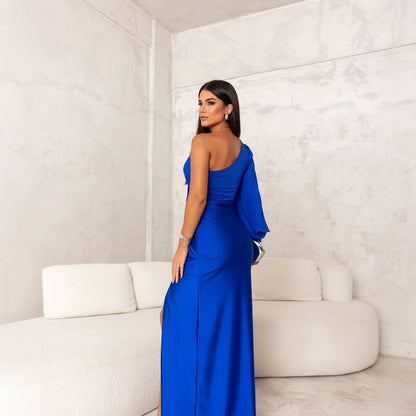 Women's Guest Wedding Formal Maxi Dress | One-Shoulder - Image 9