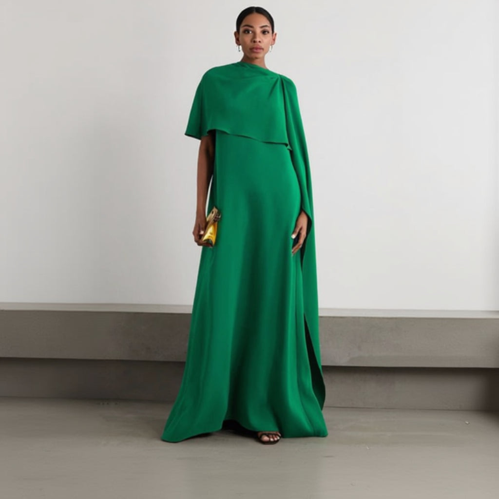 Women's Guest Wedding Loose Maxi Dress Asymmetric | Evening - Image 1