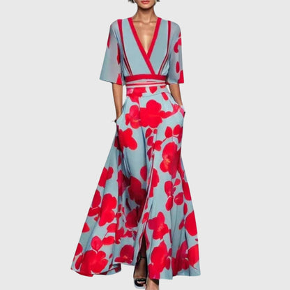 Women's Guest Wedding Maxi Dress | Floral - Image 2