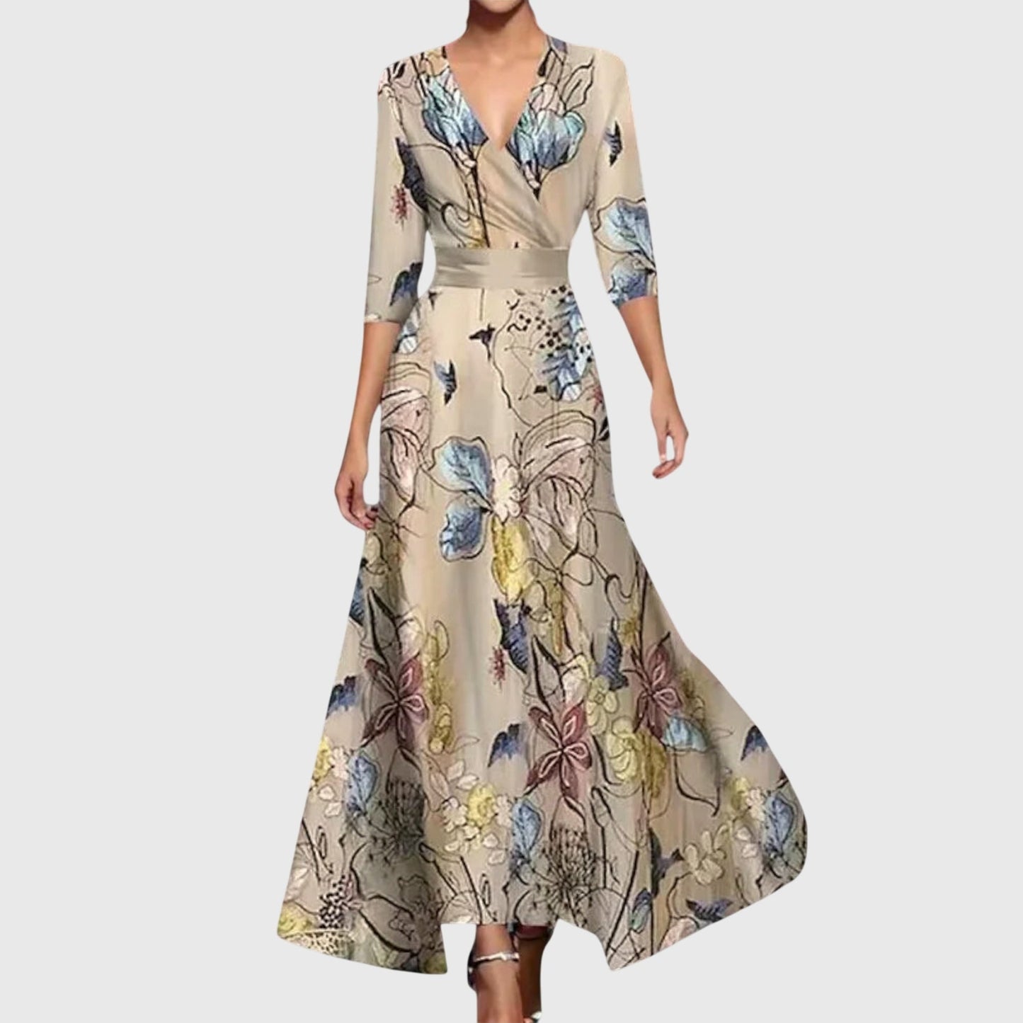 Women's Guest Wedding Maxi Dress | Floral - Image 3