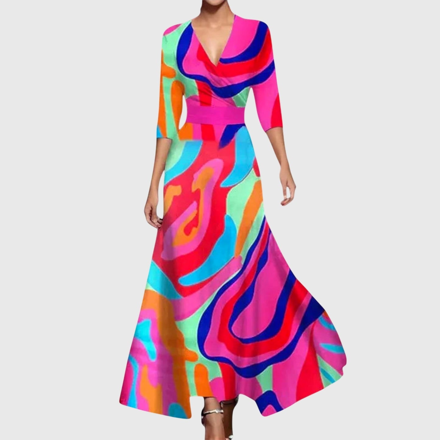 Women's Guest Wedding Maxi Dress | Floral - Image 6