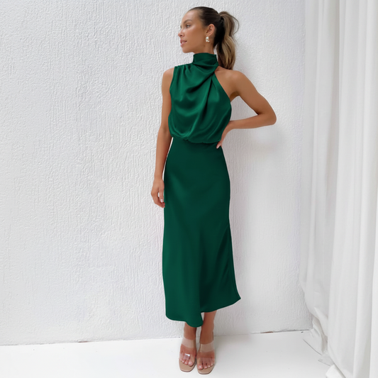 Women's Guest Wedding Modern Neckline Formal Dress | Midi - Image 1